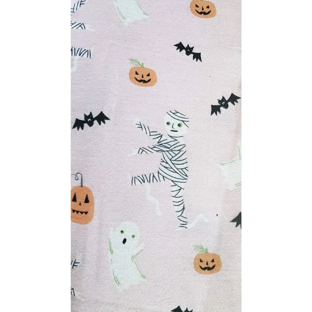 Halloween Queen 100% Cotton Sheet Set NWT Pink Ghost Mummy Pumpkin Bat